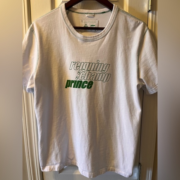 Mens Reigning Champ X Prince Short Sleeve T Shirt Collaboration - Picture 6 of 8